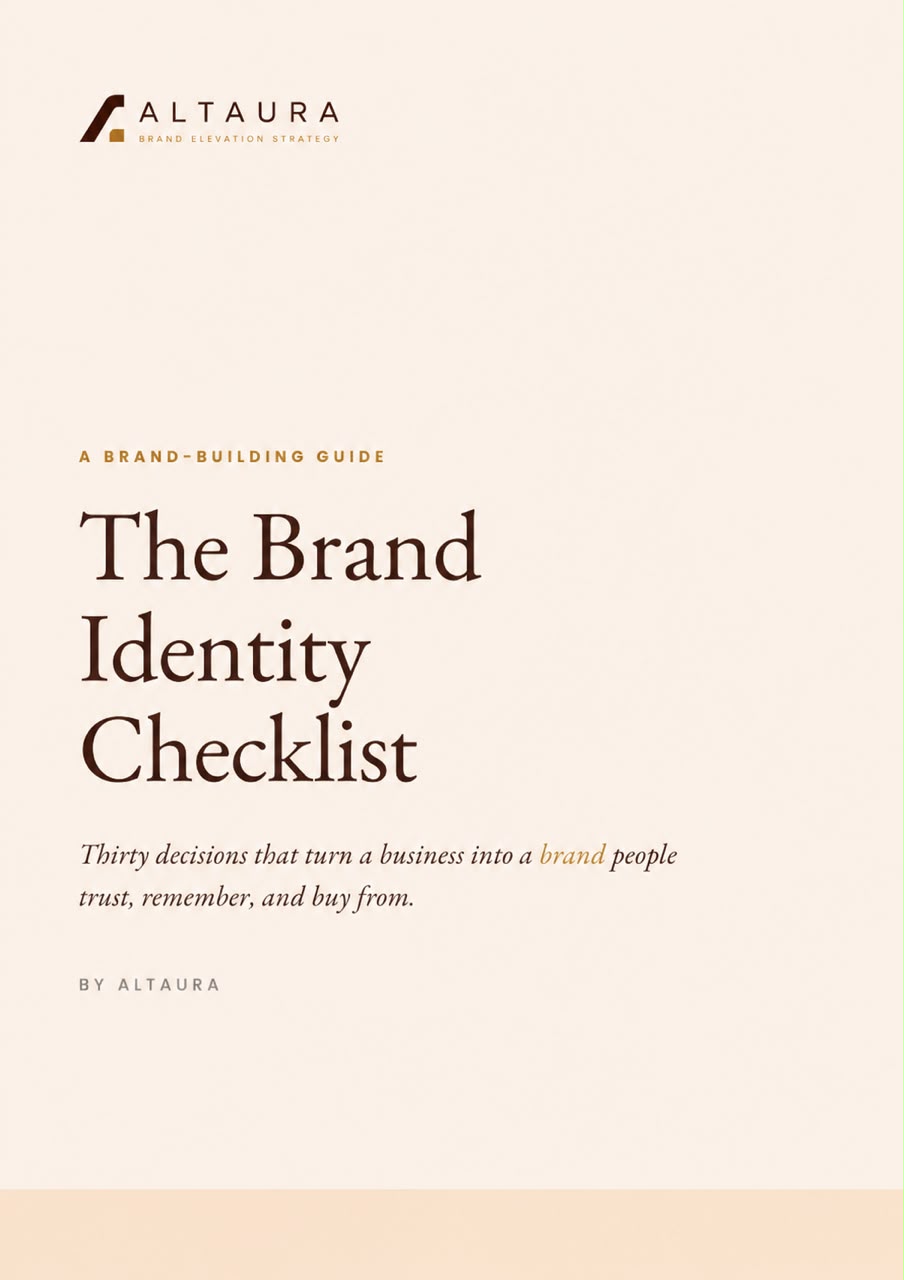 Cover image for The Brand Identity Checklist